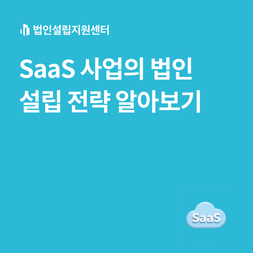 SaaS 사업의 법인설립 전략 알아보기
